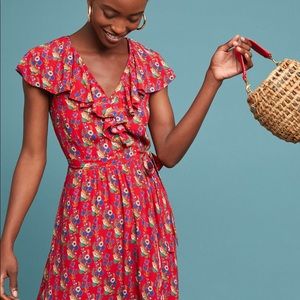 NWT Anthropologie Maeve Rosalia Wrap Dress